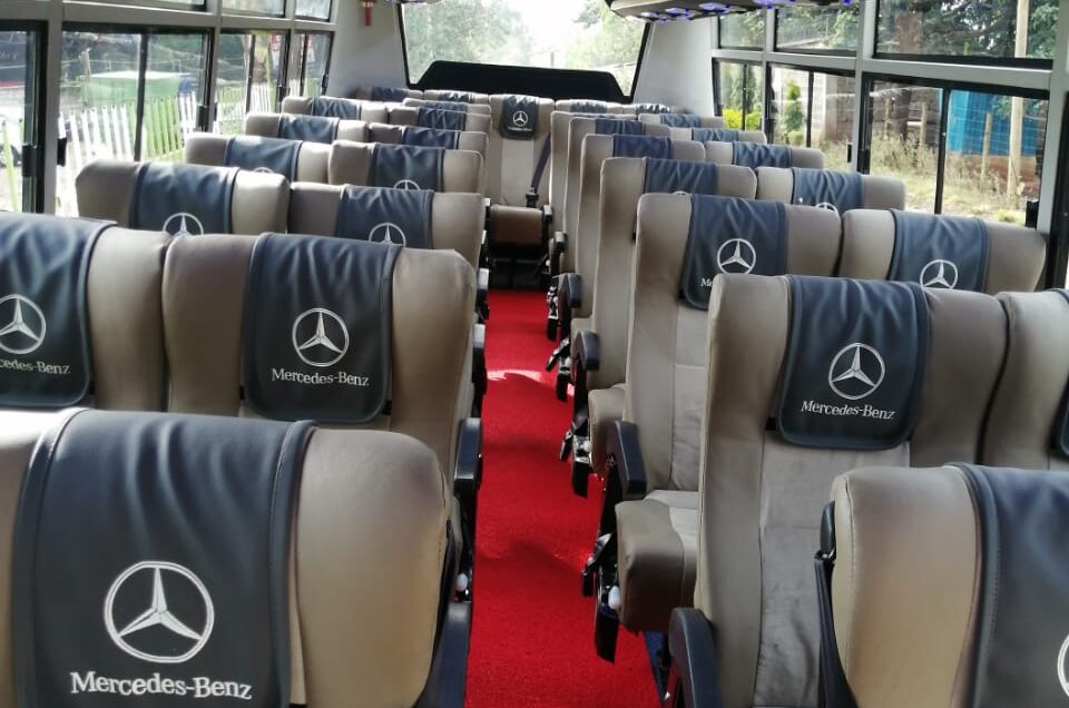 hire a 33-seater Mercedes-Benz bus for VIP Nairobi